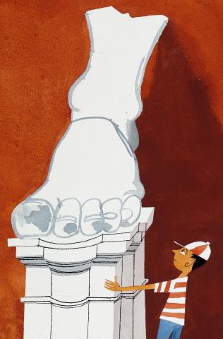 Miroslav Šašek / ilustrace z knihy To je Řím, foto Ondřej Přibyl